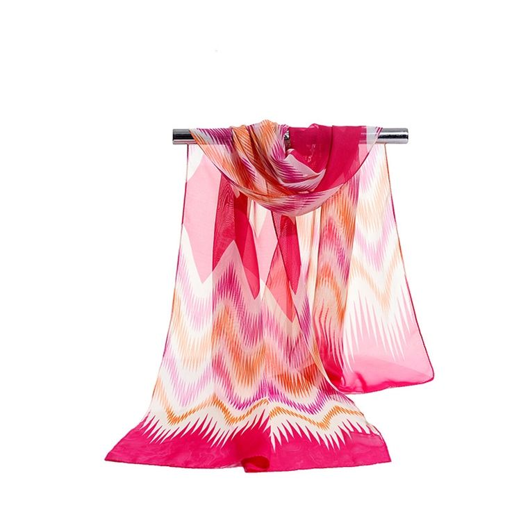 Damen 2018 Summer Wave Kolorierter Chiffon-schal