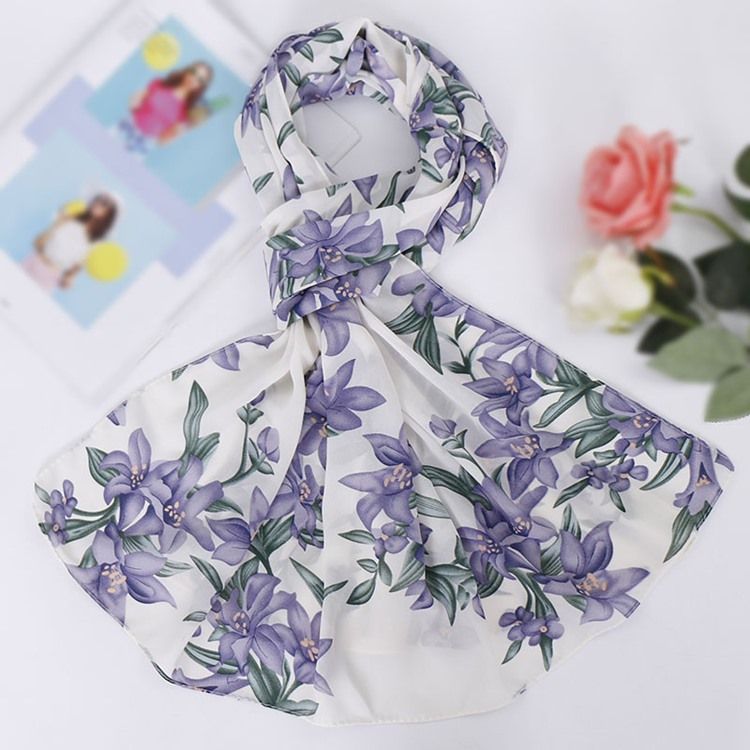 Damen-vintage-print Blumenschals