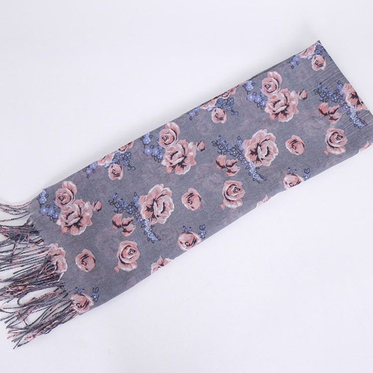 Damenschal Mit Blumenmuster Im Vintage-print