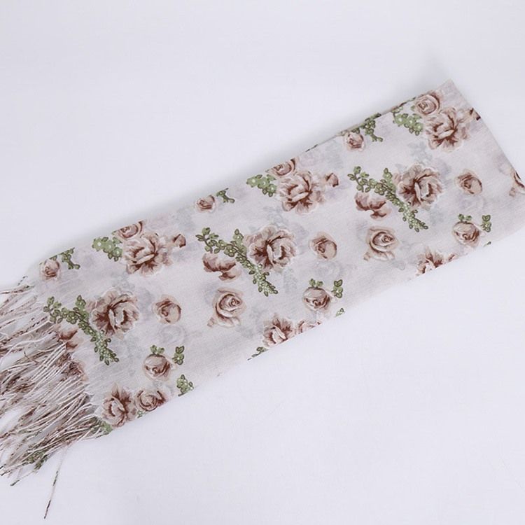 Damenschal Mit Blumenmuster Im Vintage-print