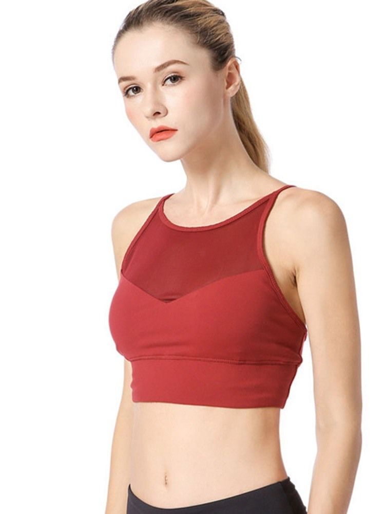 Einfache Nicht Angepasste Träger Für Damen Push-up-nylon-sport-bhs