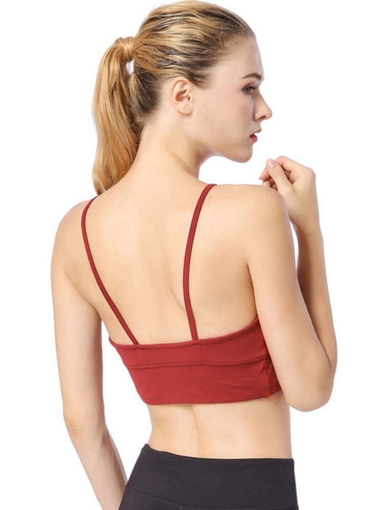 Einfache Nicht Angepasste Träger Für Damen Push-up-nylon-sport-bhs