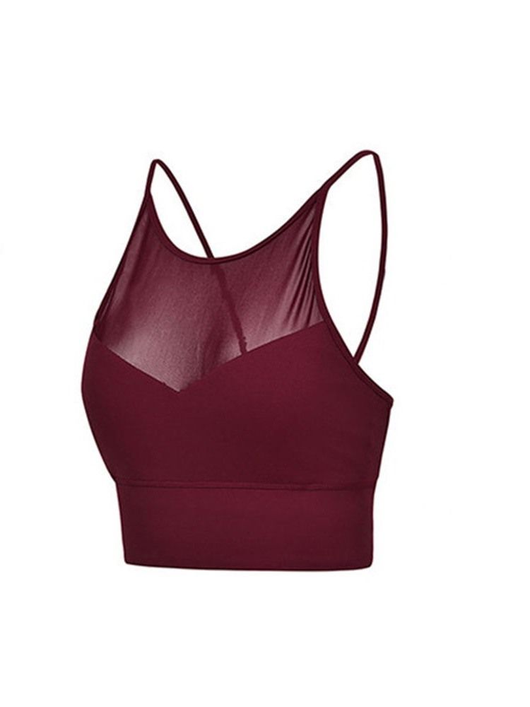 Einfache Nicht Angepasste Träger Für Damen Push-up-nylon-sport-bhs