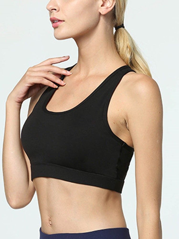 Einfache Push-up-sport-bhs Ohne Bügel Für Damen