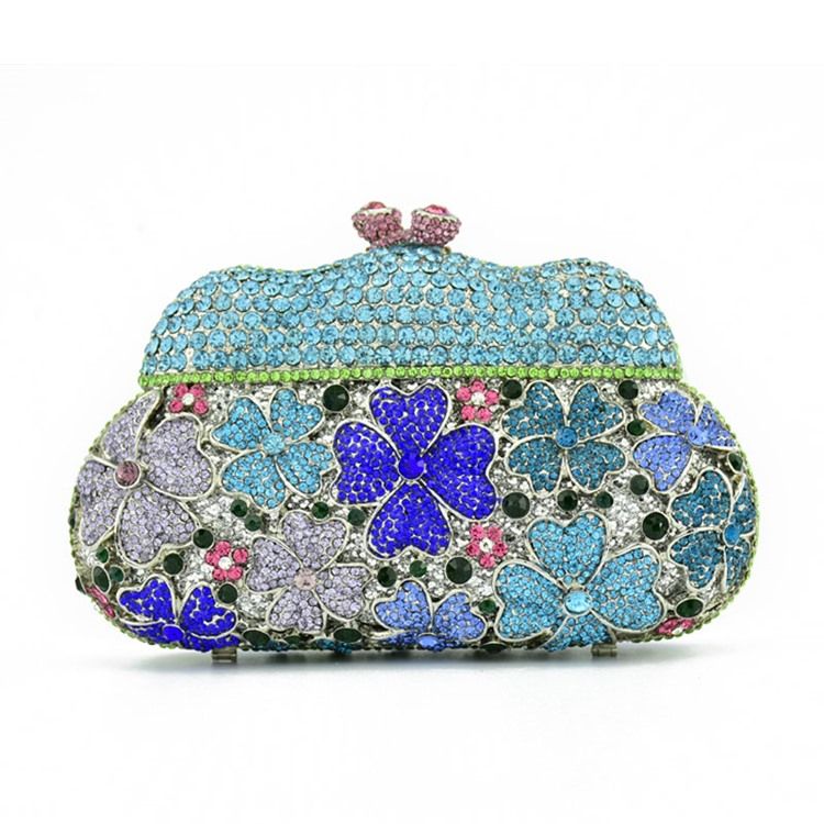 Diamantkette Pu Clutches Abendtaschen