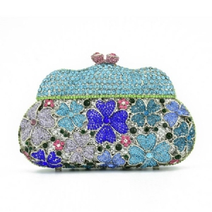 Diamantkette Pu Clutches Abendtaschen