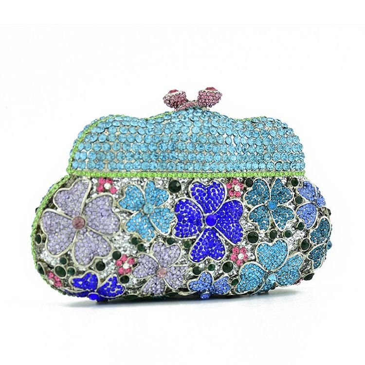 Diamantkette Pu Clutches Abendtaschen