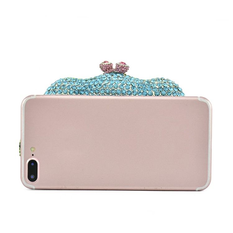 Diamantkette Pu Clutches Abendtaschen