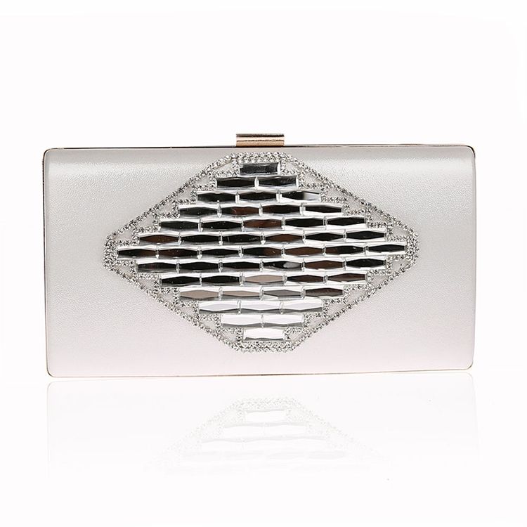 Elegante Rhomb Rhomb Solid Color Abend Clutch