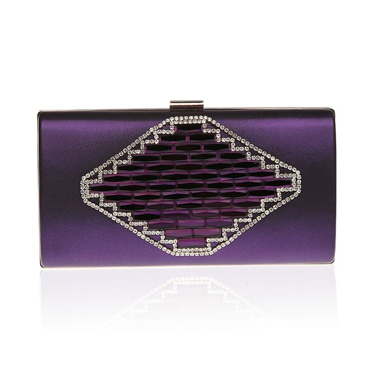 Elegante Rhomb Rhomb Solid Color Abend Clutch