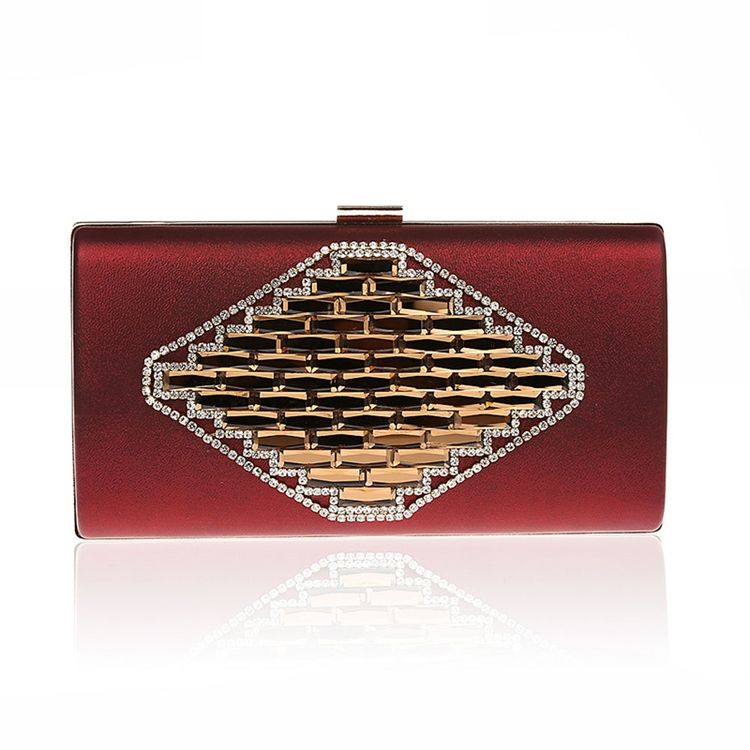 Elegante Rhomb Rhomb Solid Color Abend Clutch