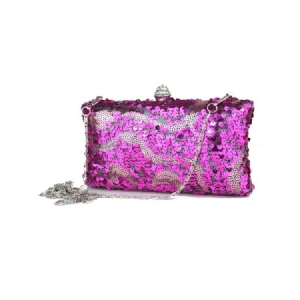 Glanzende Pailletten Strass Damen Clutch