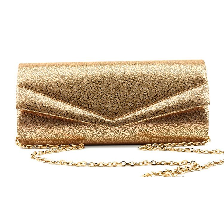 Goldener Umschlag Rechteckige Vielseitige Clutches Abendtasche