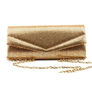 Goldener Umschlag Rechteckige Vielseitige Clutches Abendtasche