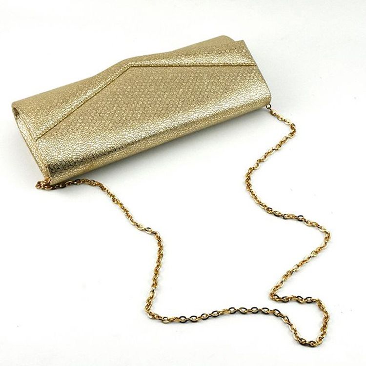 Goldener Umschlag Rechteckige Vielseitige Clutches Abendtasche