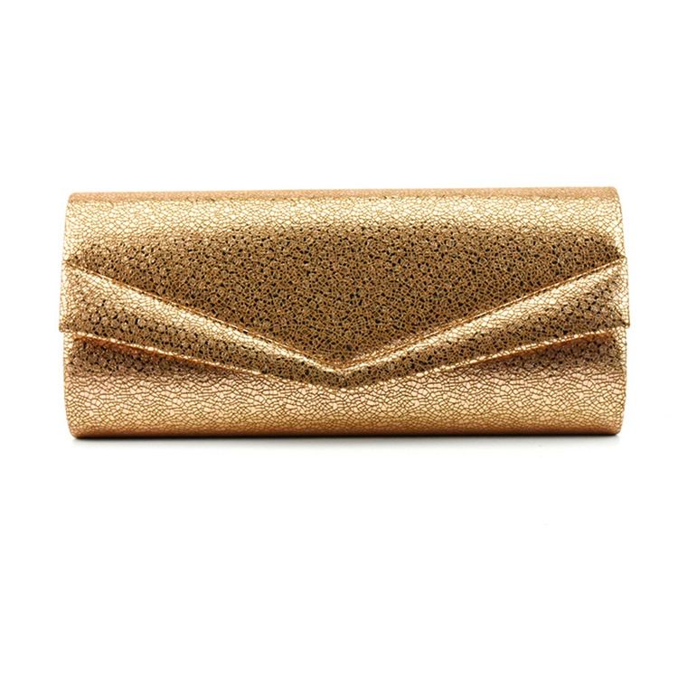 Goldener Umschlag Rechteckige Vielseitige Clutches Abendtasche