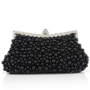 Handgefertigte Perlen Pu Abend Clutch