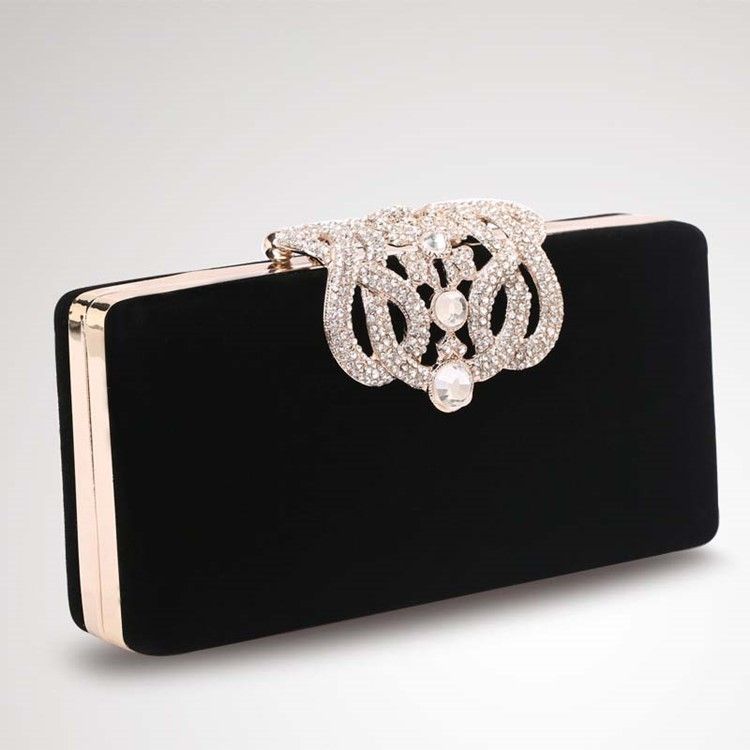 Mit Strass Verzierte Clutch Abendtasche