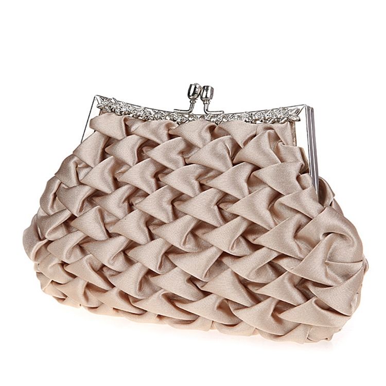 Muschelförmige Strickhaspe Damen Clutch