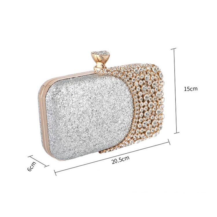 Pailletten Rechteck Bankett Clutches Abendtaschen