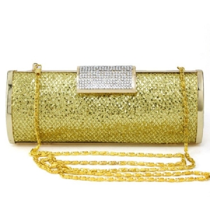 Pailletten Strass Magnetische Snap Clutch