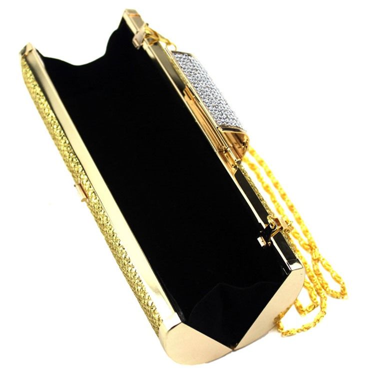 Pailletten Strass Magnetische Snap Clutch