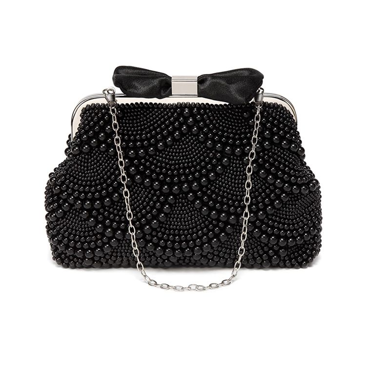 Perlen Dekoration Damen Clutch