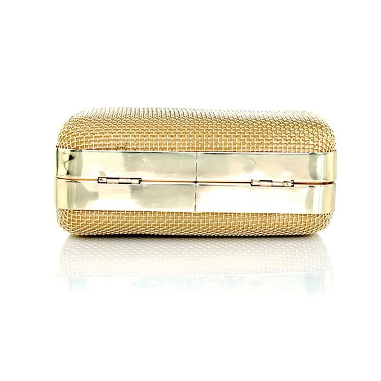 Plain Golden Chain Damen Clutch