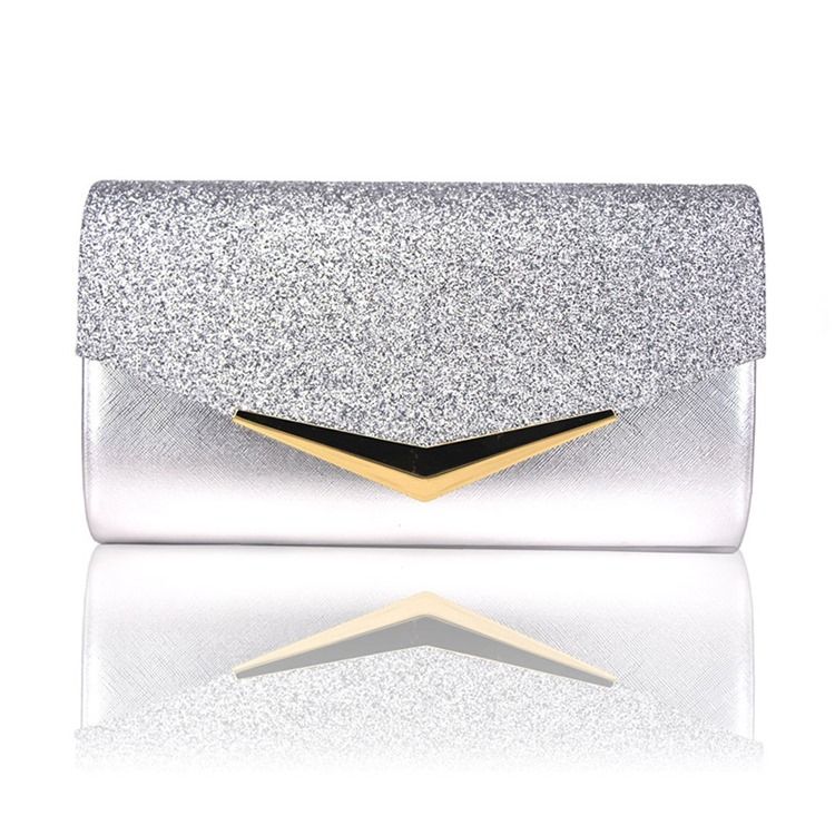 Plain Party Pu Clutches Abendtaschen