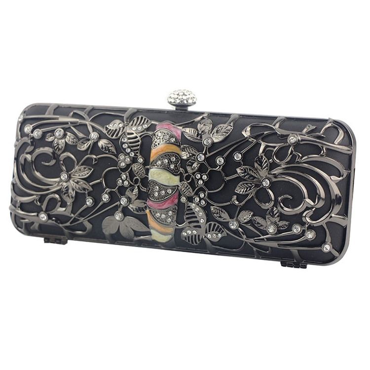 Rechteckig Vielseitige Strass Clutches Abendtaschen