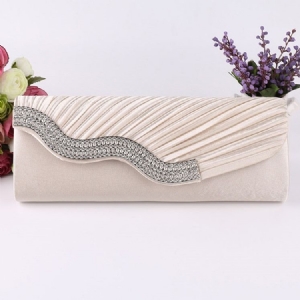 Rechteckige Satin Bankett Clutches Abendtaschen