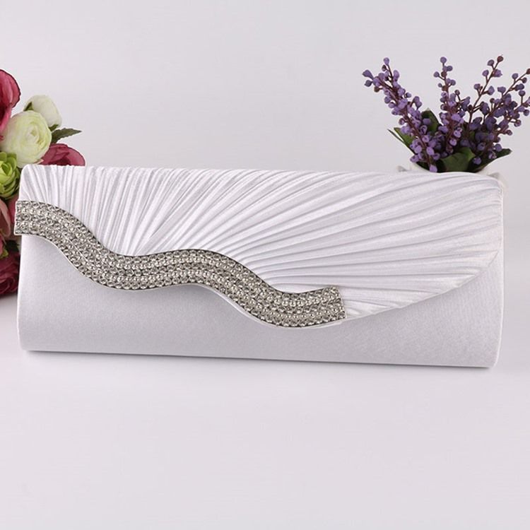 Rechteckige Satin Bankett Clutches Abendtaschen