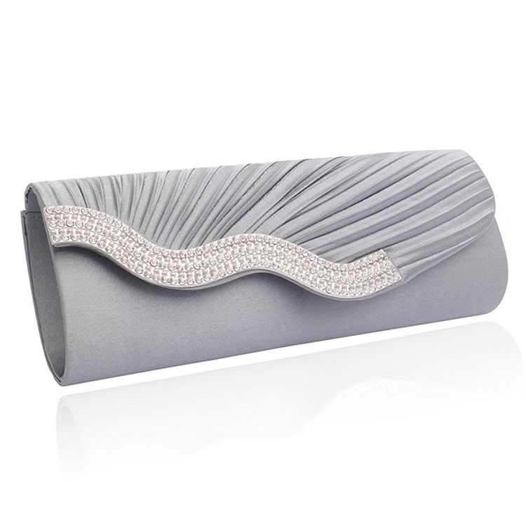 Rechteckige Satin Bankett Clutches Abendtaschen