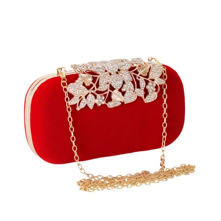 Rhinestone Rechteck Damen Clutches Abendtaschen