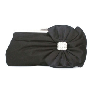 Silk Bowknot Strass Schmuck Clutch