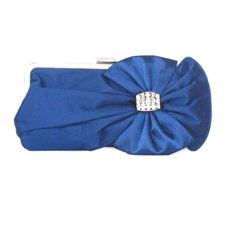 Silk Bowknot Strass Schmuck Clutch