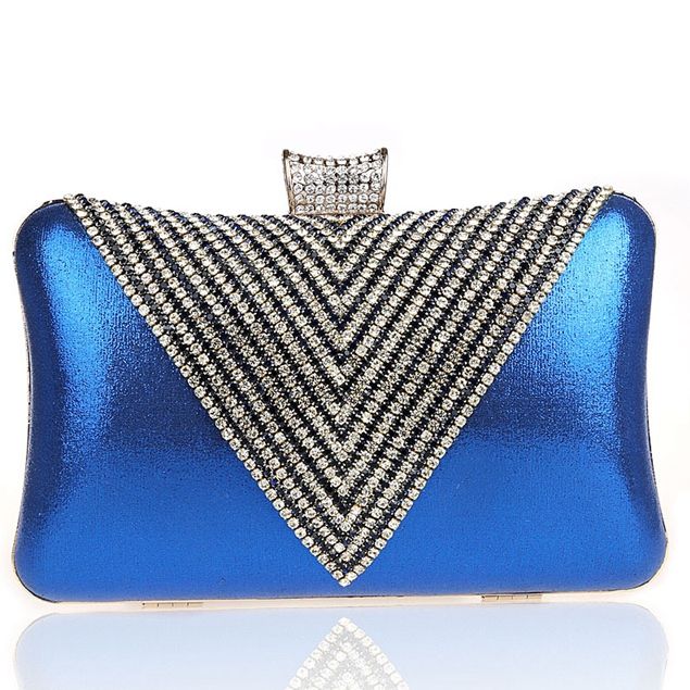 Triangle Strass Abend Clutch