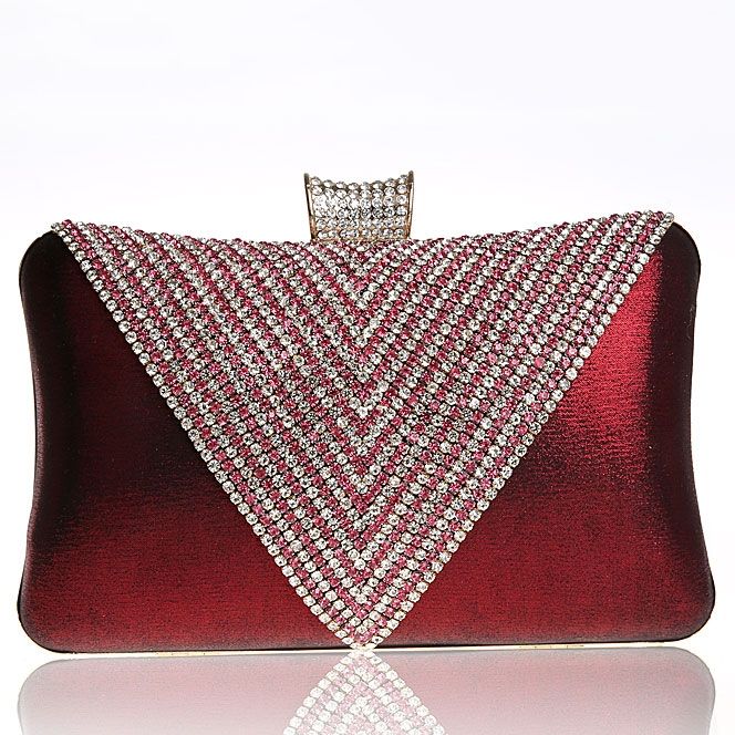 Triangle Strass Abend Clutch