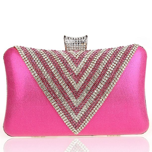 Triangle Strass Abend Clutch