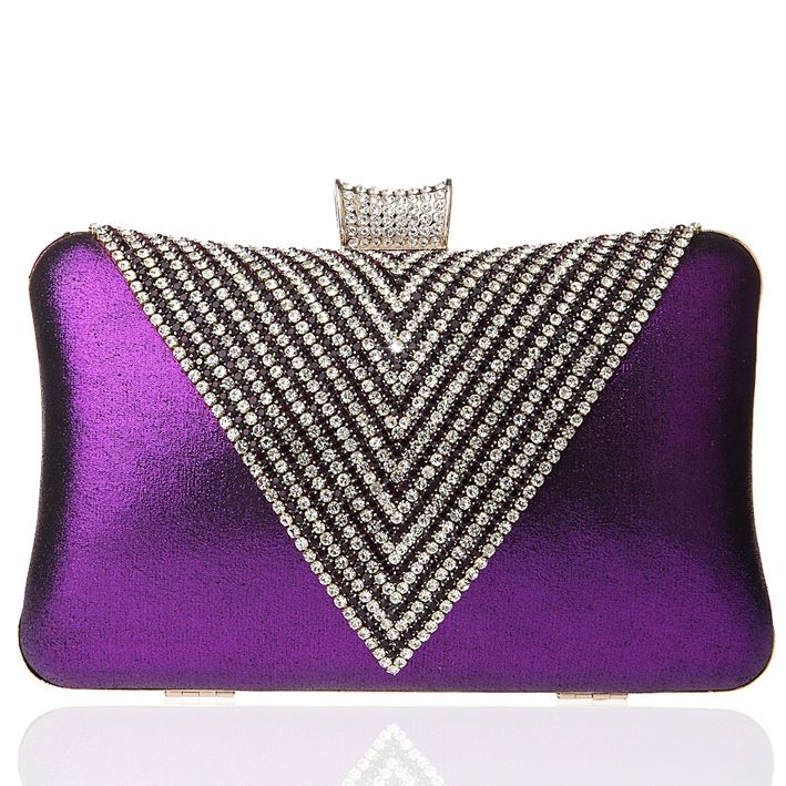 Triangle Strass Abend Clutch