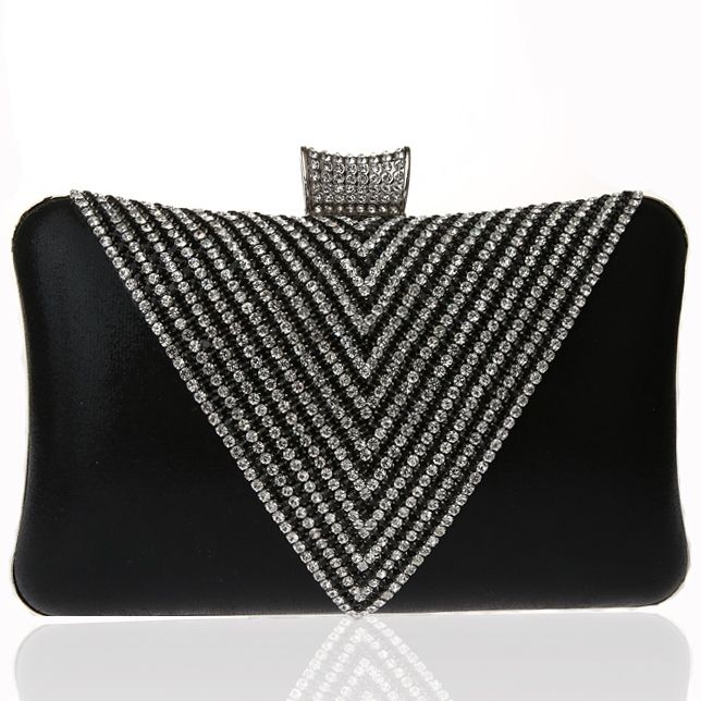 Triangle Strass Abend Clutch