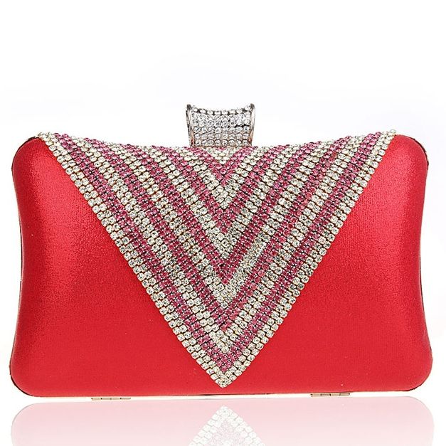 Triangle Strass Abend Clutch