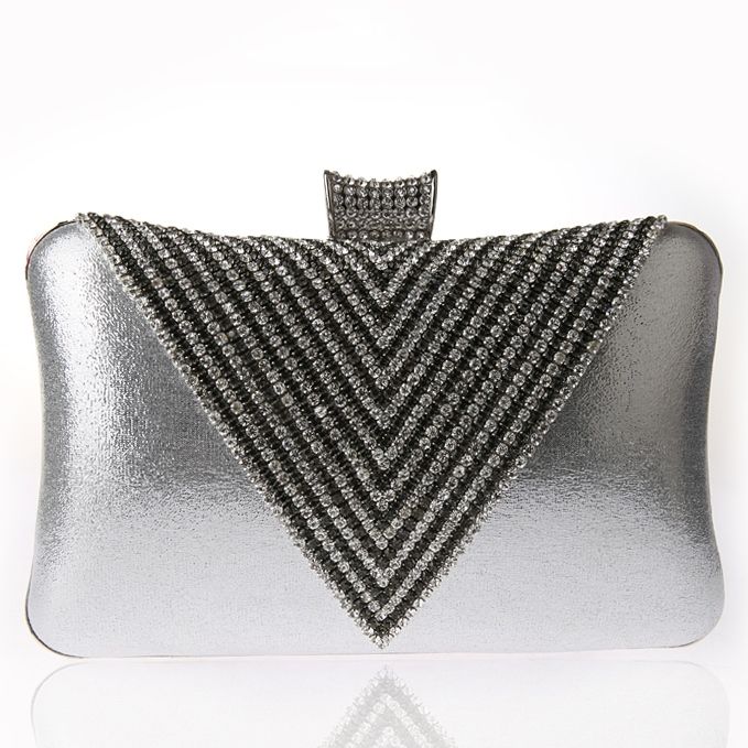 Triangle Strass Abend Clutch