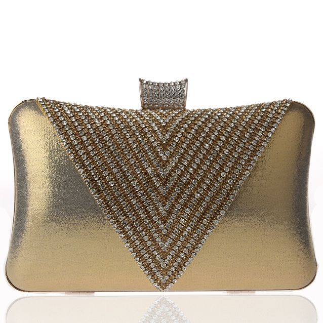 Triangle Strass Abend Clutch