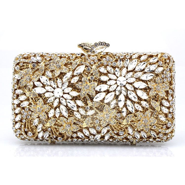 Vielseitige Clutches Mit Rechteckigem Blumenmuster