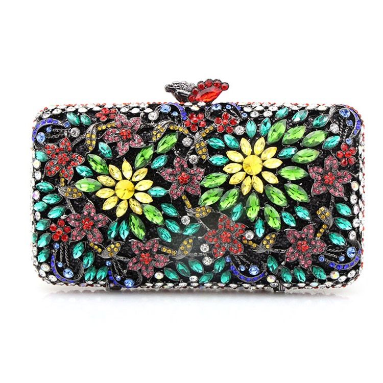 Vielseitige Clutches Mit Rechteckigem Blumenmuster