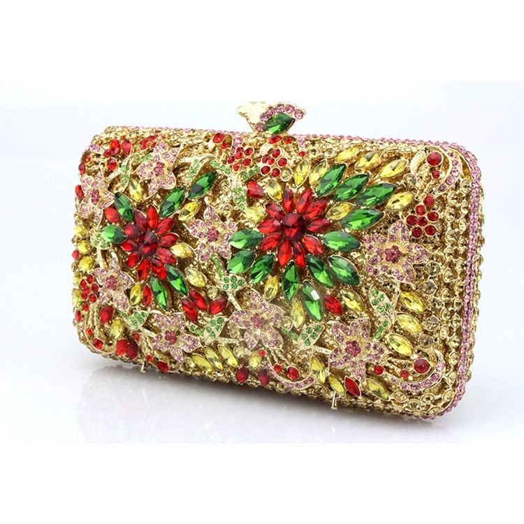 Vielseitige Clutches Mit Rechteckigem Blumenmuster