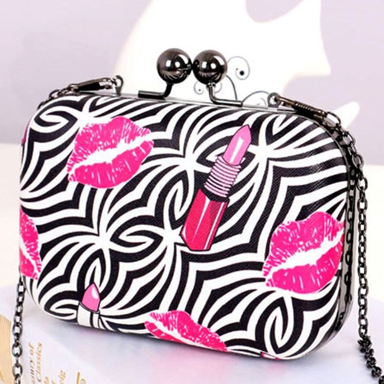 Zebrastreifen Verzierte Abend-clutch