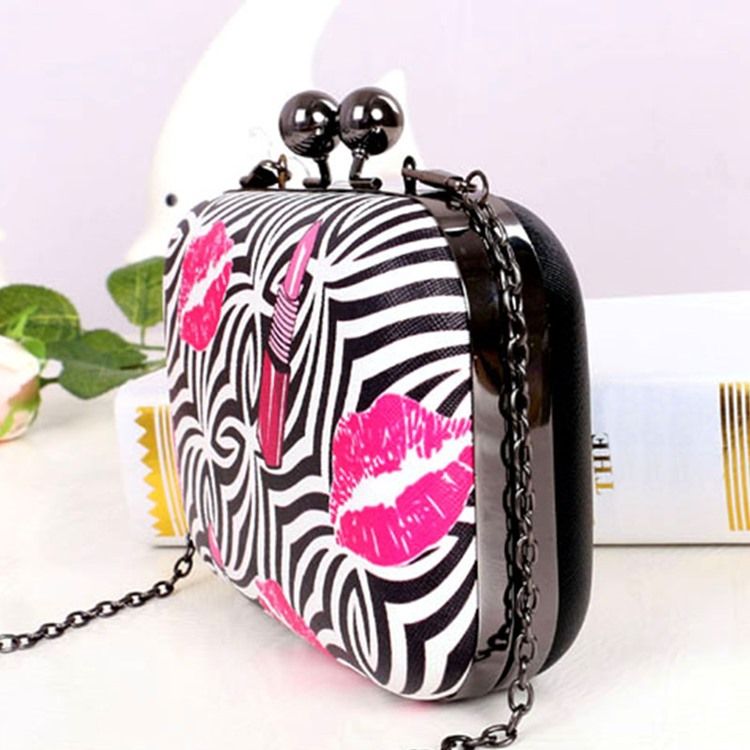 Zebrastreifen Verzierte Abend-clutch