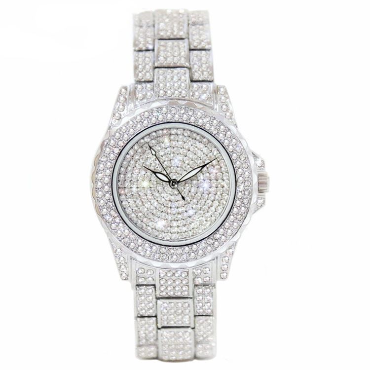 Hardlex-armbanduhr Mit Strass Für Damen